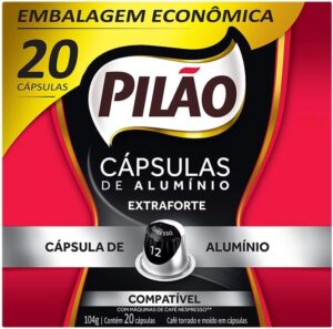 Cápsula Café Pilão Extraforte | 20 unidades, 104 gramas