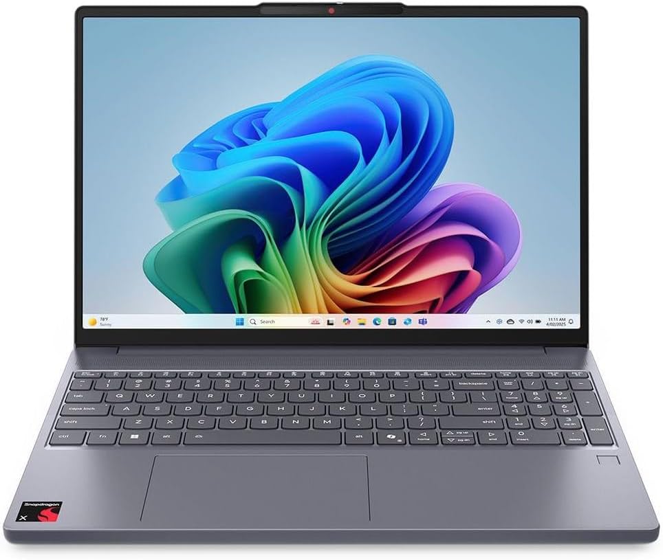 Notebook Lenovo® IdeaPad Slim 3x, Snapdragon X, 16GB | Tela de 15,3″, 1TB SSD, W11 Home, 83TW0003
