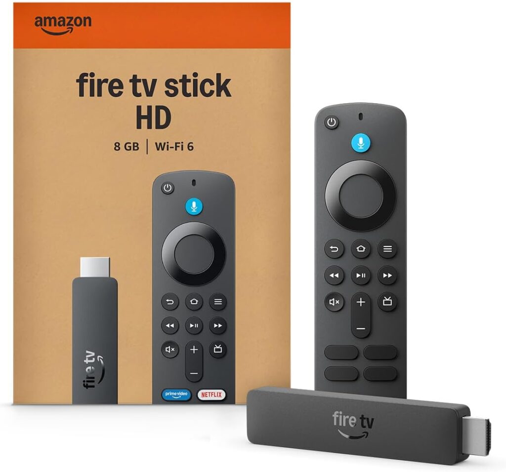 Amazon Fire TV Stick HD (modelo mais recente), Controle Remoto por Voz com Alexa